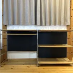 無印良品ユニットシェルフ・バックパネル（小）ダークグレー色幅56cm用
