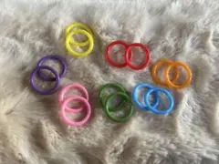 アンブレラマーカー用 カラーシリコンリング 7色14個セット⑥