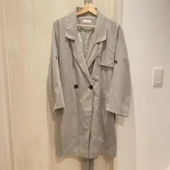値下げ⭐︎薄手 スプリング コート ライトグレー