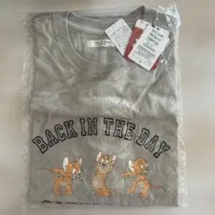 【新品】トムとジェリー 半袖Tシャツ ライトグレー Fサイズのサムネイル