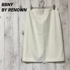 【BBNY】スカート　タイトスカート　レナウン　白　オフィスカジュアル　膝丈のサムネイル