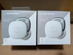 オーディオテクニカ ワイヤレスイヤホン ATH-SQ1TW WH ホワイト2個