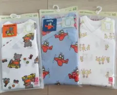 【新品】UNIQLO BABY 60cm 半袖ボディスーツ 3枚