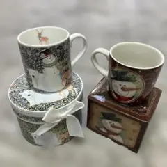 クリスマスサンタクロースカップ　2個セット