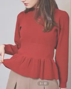 31 Sons de mode ペプラムニット