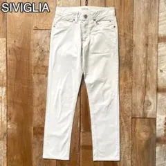 【極美品】SIVIGLIA テーパード ストレッチ コットン パンツ 29のサムネイル