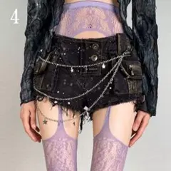 匿名配送 一体型ガーターストッキング レース柄美脚デザイン セクシーランジェリー