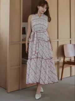 Anduze Belted Check Dress S Herlipto - メルカリ