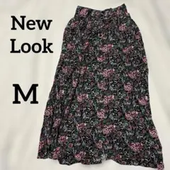 New Look フラワープリント フレアスカート M