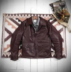 AERO LEATHER ホースハイド カーコート 38 メンズ アルパカ - メルカリ