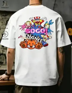 GOGO! CHANCE プリント Tシャツ ホワイト