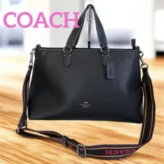 超美品♡ COACH コーチ　ローガン キャリーオール　黒　トートバッグ