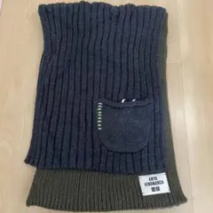 未使用ANYA HINDMARCH ✖️UNIQLOリブ編みマフラー