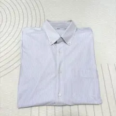 UNIQLO メンズ 長袖 シャツ ストライプ L