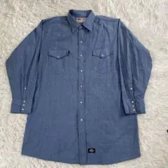 Dickies シャンブレーシャツ ワークシャツ ディッキーズ シャツのサムネイル