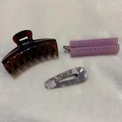 【まとめ売り】ヘアクリップ・カーラー・ヘアピンセット3点セット