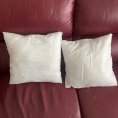 ホワイト正方形クッション