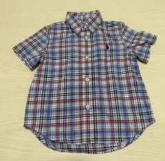 【Ralph Lauren】 ベビー半袖チェックシャツ 90