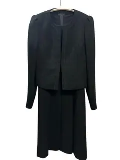 【美品】Miss JUNKO ブラックフォーマル ワンピーススーツ　冠婚葬祭