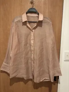 【美品】NICE CLAUP シアーシャツ