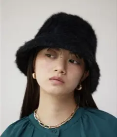 AZUL BY MOUSSY　レディース　帽子　ハット　ブラック　無地　バケット