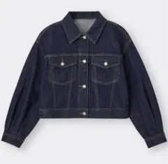 GU デニムクロップドジャケット