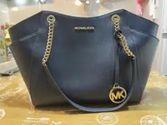 値下がり　MICHAEL KORS ネイビー トートバッグ