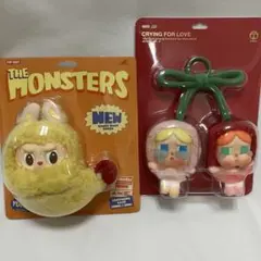 正規品POPMARTイヤホンケースエビフライ&クライベイビーチェリー2点セット