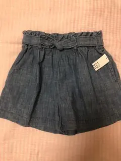 GAP デニムウエストリボンショートパンツパンツ 110cm
