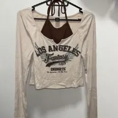 SHEIN LOS ANGELES 長袖トップス 重ね着風のサムネイル
