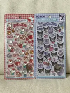 【正規品】キティ・クロミ 第2弾ボンボンドロップシール 2枚セット