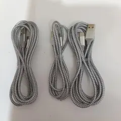 USB Type-C 充電ケーブル 3本セット メッシュ素材