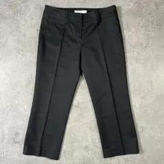 【美品】M-PREMIER エムプルミエ クロップドパンツ 36 ブラック