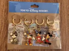 【未使用】東京ディズニー ミッキー キーチェーン 4個セット【値下げしました】