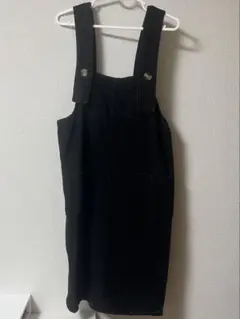 SHEIN ブラックデニム　サロペットスカート　L