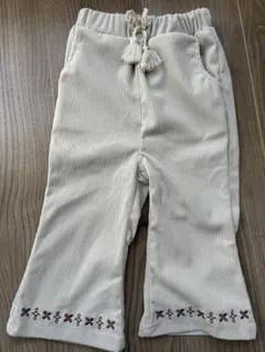 コーデュロイパンツ 柄刺繍