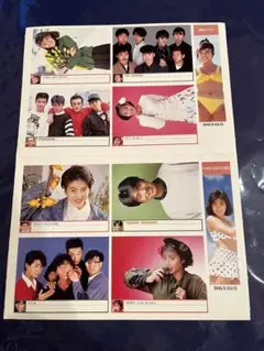 明星の付録　80年代アイドル　カセットテープのインデックス・ブックマーカー　昭和