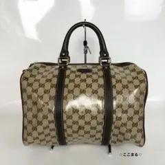 GUCCI グッチ クリスタルGG キャンバス ボストンバッグ バッグ ハンドバのサムネイル