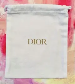 DIOR 巾着 ポーチ ホワイト