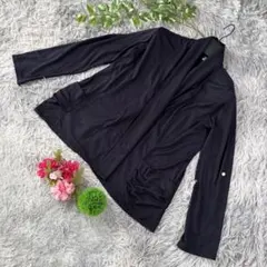 ✨ELLE✨サイズ38(M) レディース 長袖 カーディガン ブラックのサムネイル