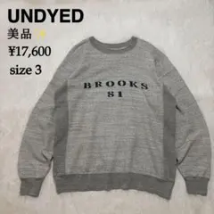 美品✨UNDYED 裏毛　クルーネック　スウェット　ロゴ　ユニセックス