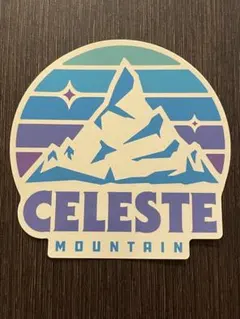 CELESTE mountain Tシャツのノベルティステッカー