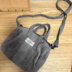 コーデュロイ ショルダーバッグ