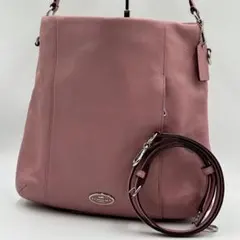 極美品✨コーチ ショルダーバッグ レザー 2way ピンク F34511 A4可