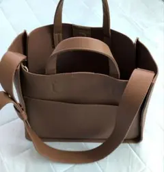 A4 WIDE BOX 2WAY ショルダー トート バッグのサムネイル