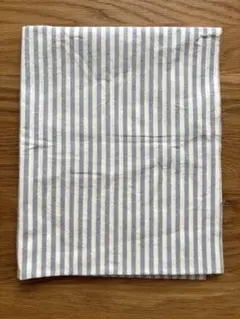 水色のストライプ生地 約41cm x 99cm