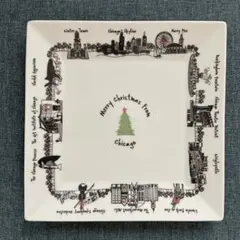 The Dish シカゴ クリスマス スクエアプレート 皿のサムネイル