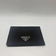 PRADA プラダ カードケース パスケース 名刺入れ 三角ロゴ 黒