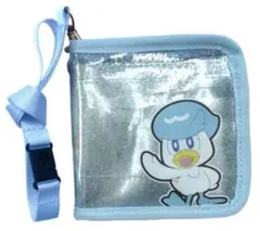 ポケモン KUWASSU ネックストラップ付きクリアウォレット 水色
