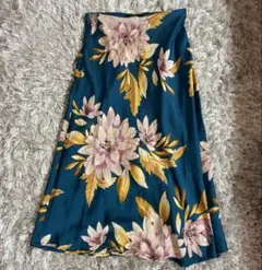 FOREVER 21 花柄 フレアスカート ロング丈 Sのサムネイル
